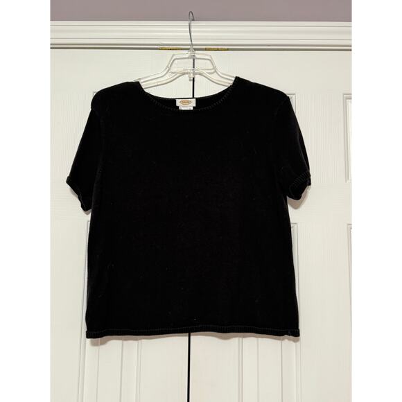 Vintage Talbots Black Cardigan Sweater Set, Size XL - Picture 4 of 7